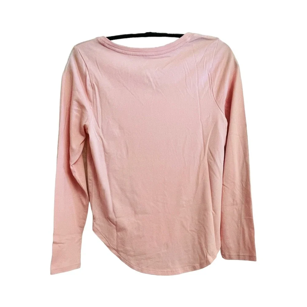 Polar Bear T-shirt Cotton Blend Sequined Girls Size 10-12 Pink New Members Mark